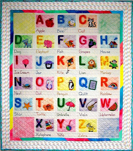 ABC baby quilt