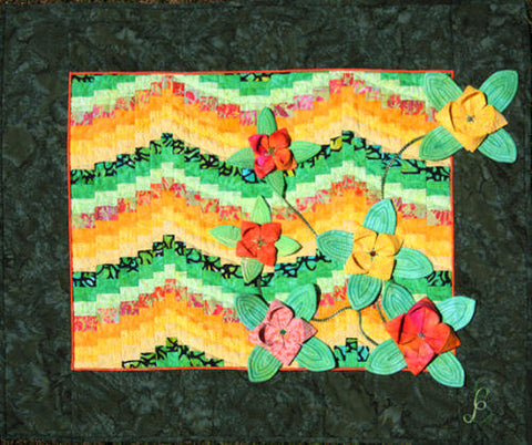 Claudine's spring bargello quilt