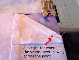 how to sew perfect points