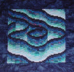 bargello blues made by Ruth Blanchet