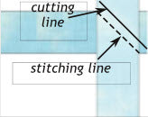 making a bias seam