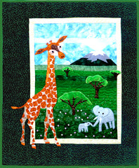 Giraffe at Kilimanjaro - a quilt pattern by Deborah Cohen