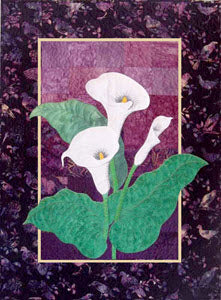 Light Upon the Earth quilt of calla lilies