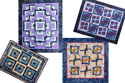 four quilt options in Twisted Patchwork workshop