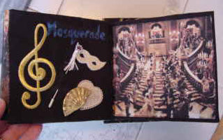 A page from Phantom of the Opera quilt book