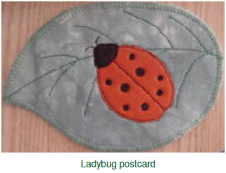 Ladybug postcard