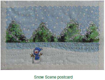 Winter scene postcard