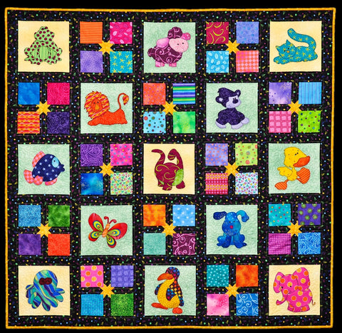 Animal Party Quilt by Jennifer Houlden
