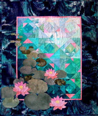 Lily Pond quilt made by Ruth Blanchet