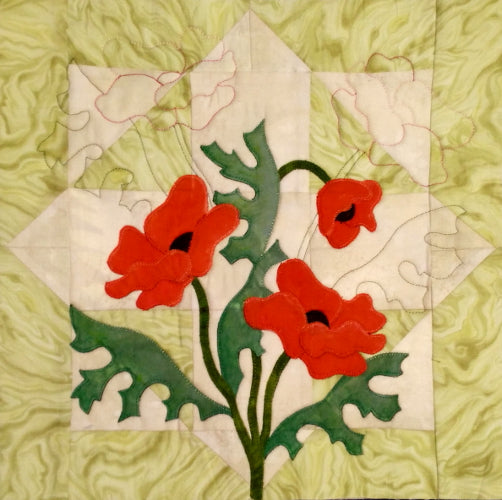 Free Poppy Block pattern when you subscribe for our newsletter