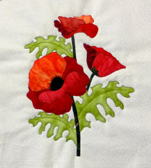 BOW poppy block - one of more than 55 flower blocks available