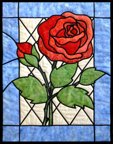 Stained Glass Rose