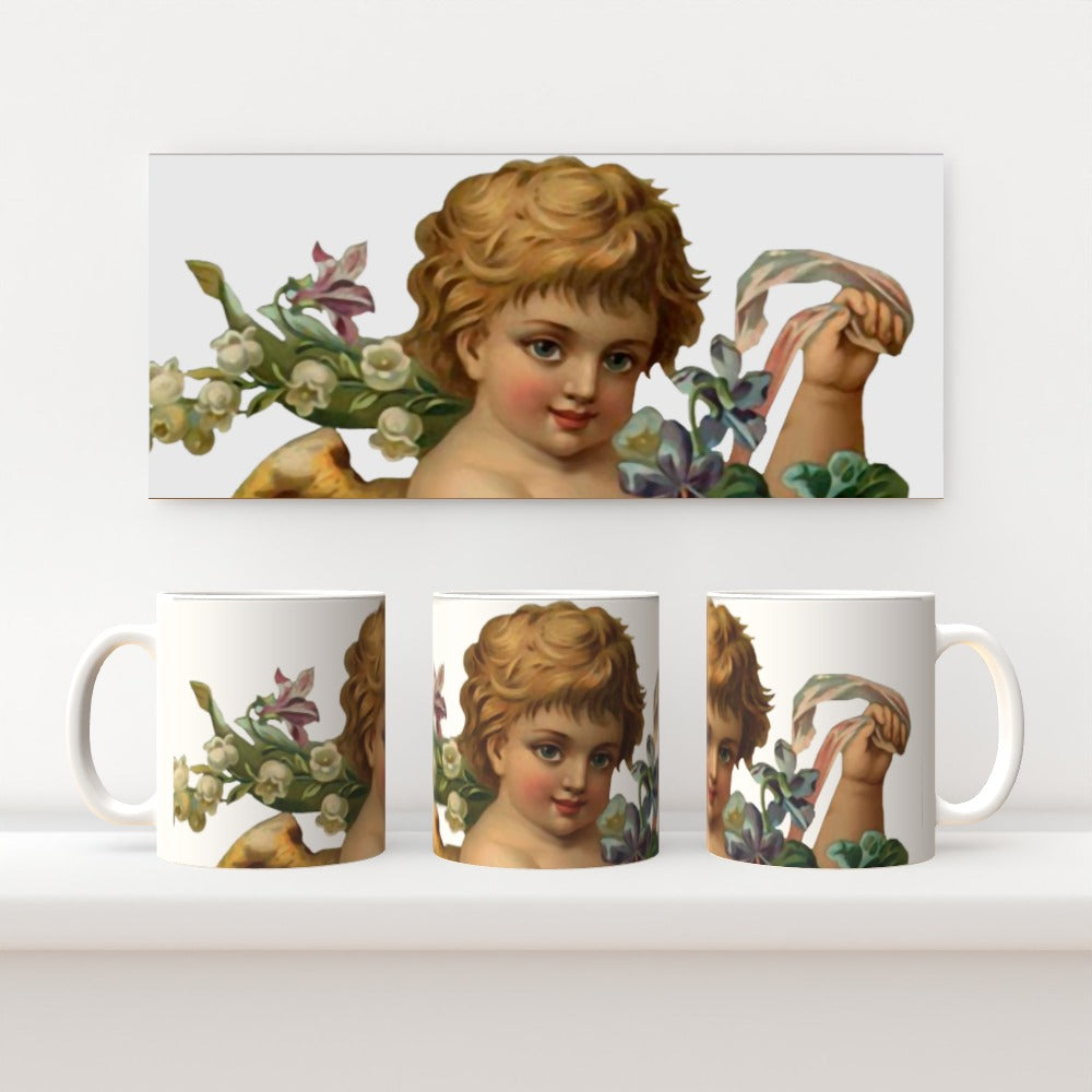 11oz Ceramic Mug - Cherub, Mugs - Image 1
