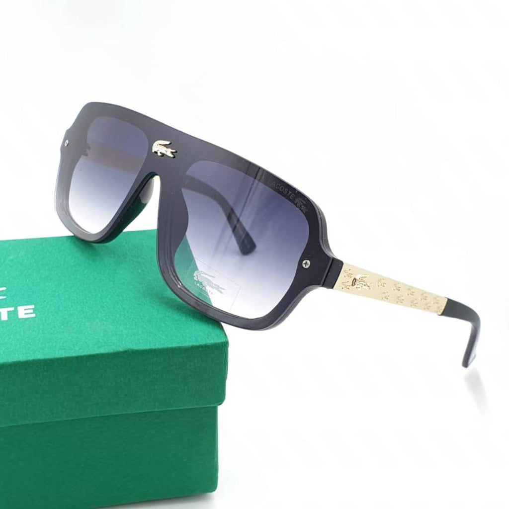 lacoste black and gold sunglasses