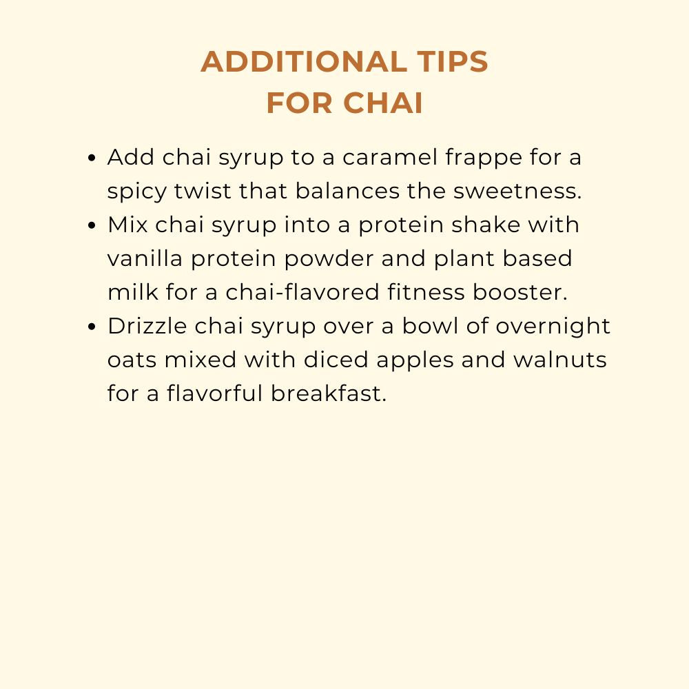 Urban Chai tips