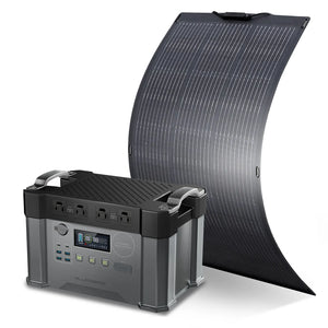 ALLPOWERS Solar Generator Kit 2000W (S2000 + SF100 100W Flexible Solar Panel) - ALLPOWERS US