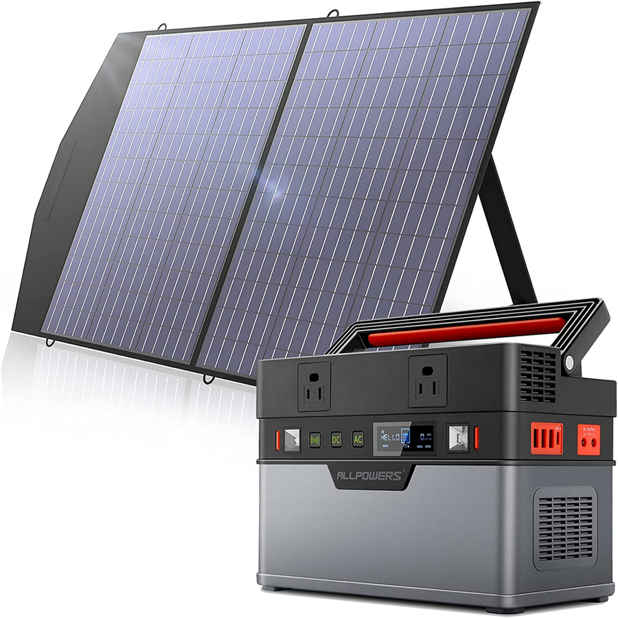 ALLPOWERS S700 Portable Power Station 700W 606Wh (S300 + SP027 100W Solar Panel)