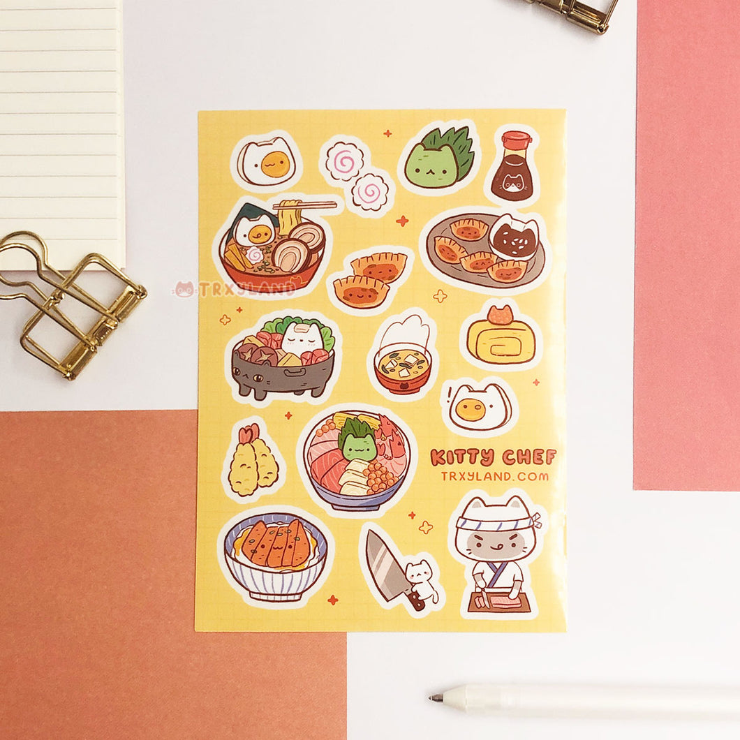 V2 Kitty Chef Sticker Sheet