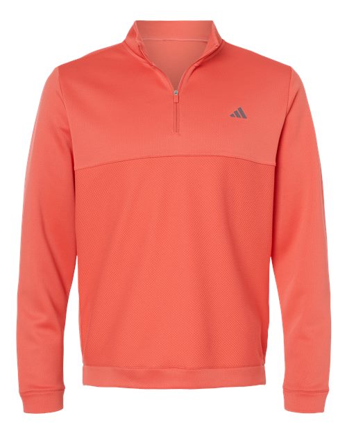 Adidas Ultimate365 Textured Quarter-Zip Pullover A2001 Plus Size