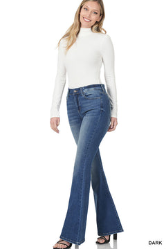 High Rise Flare Jeans- NO DISTRESSING