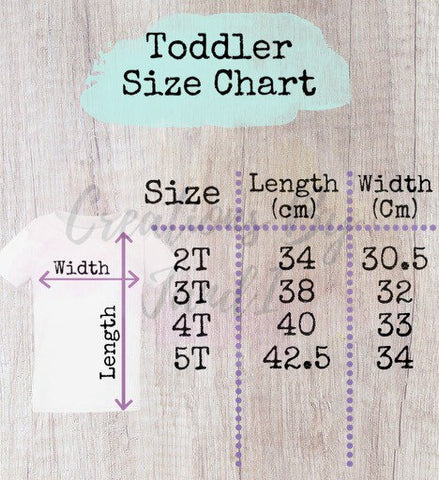 Toddler sizing