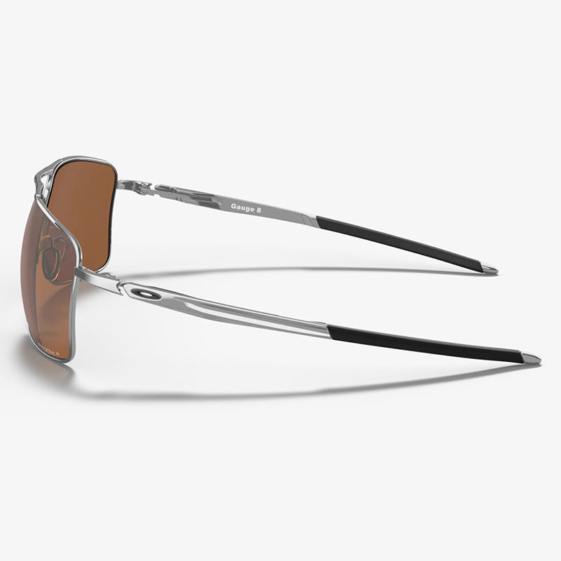 Oakley Gauge 8 Sunglasses - Polished Chrome Frame / Prizm Tungsten Pol –  Apex Cycle Online - Gear & Garments