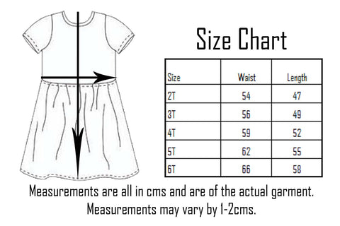 Sourpuss Dress Size Chart