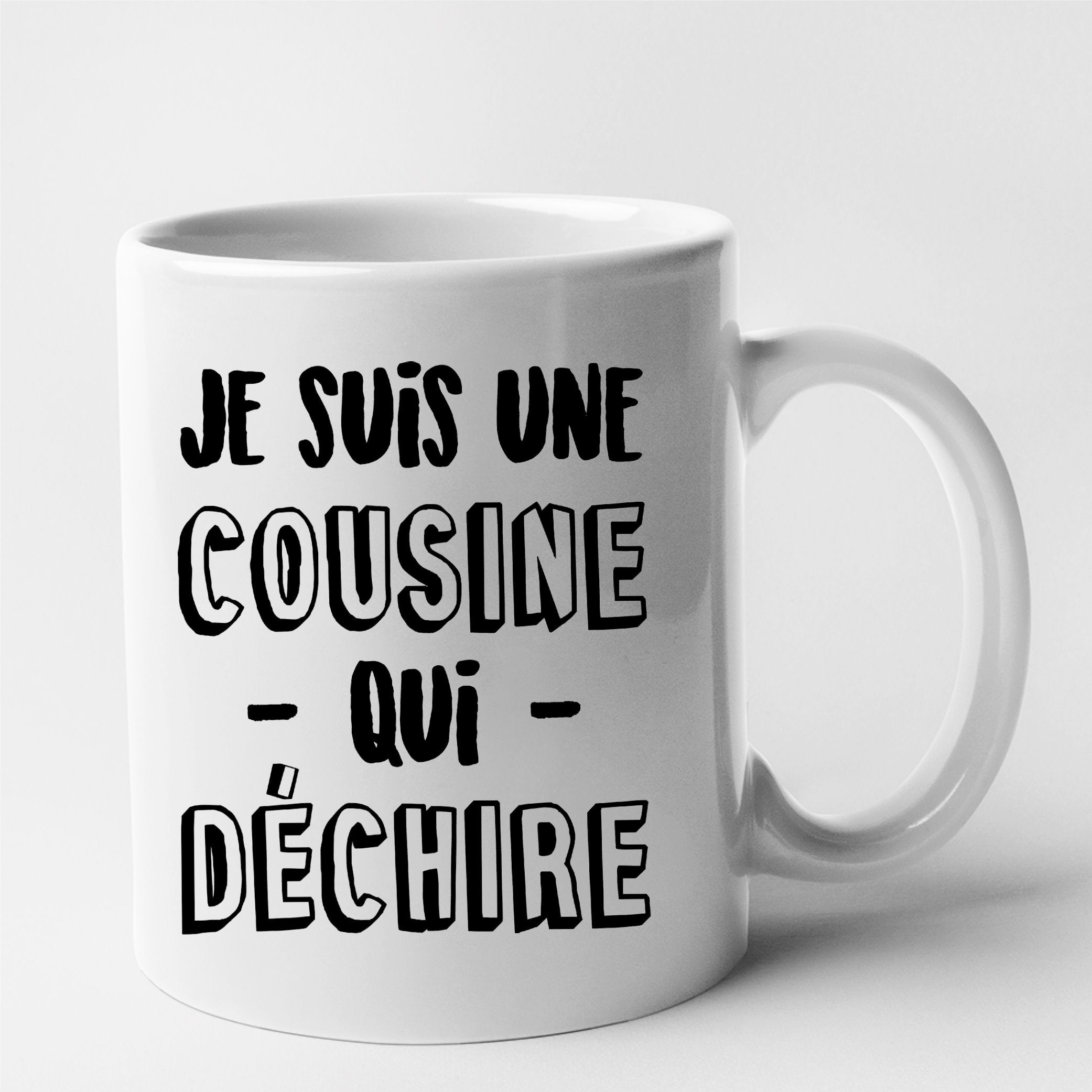 Mug Cousine Qui Dechire Idee Cadeau Drole Tshirt Culte