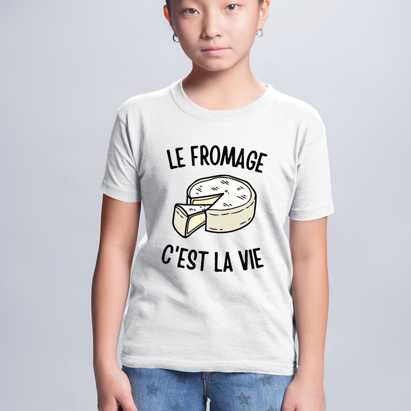T Shirt Enfant Le Fromage Cest La Vie Idée Cadeau Drôle Tshirt Culte 