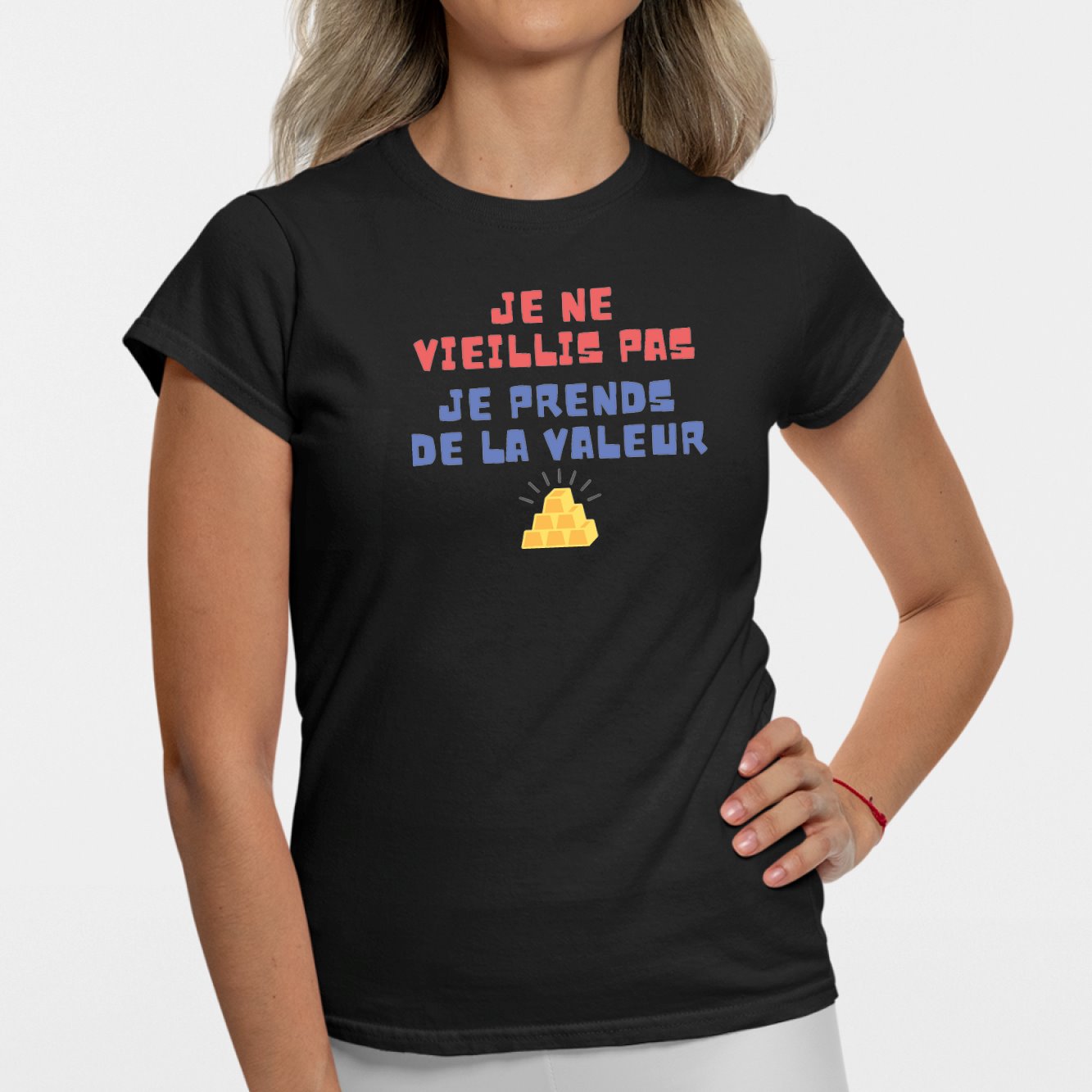 T Shirt Femme Je Ne Vieillis Pas Je Prends De La Valeur Idée Cadeau Drôle Tshirt Culte 