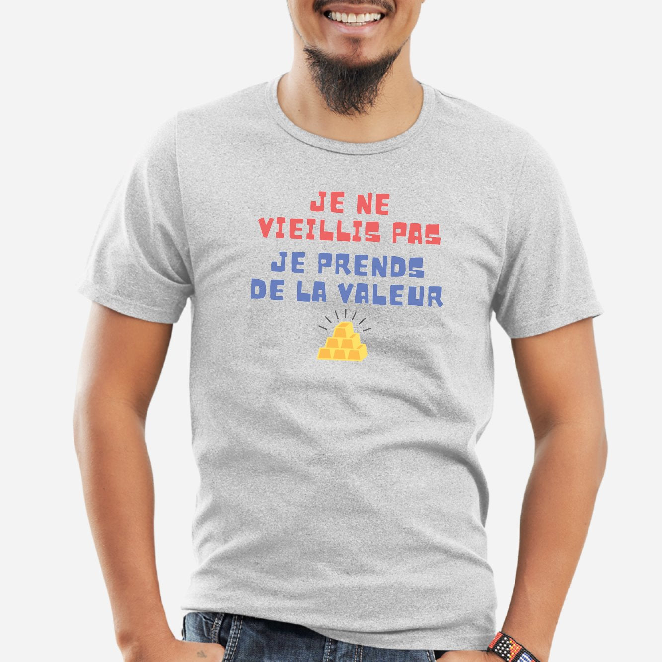 T Shirt Homme Je Ne Vieillis Pas Je Prends De La Valeur Idée Cadeau Drôle Tshirt Culte 