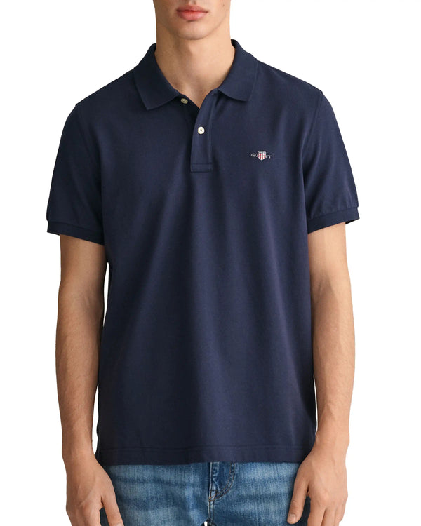 Sale im Gange! GANT Men\'s Contrast Pique Collar Rugger Evening Shirt Polo