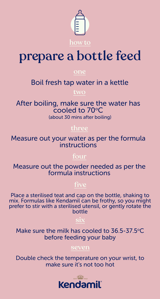 How to prepare baby formula milk – Kendamil