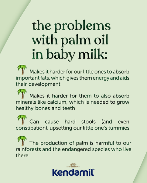 The problems with palm oil infographic