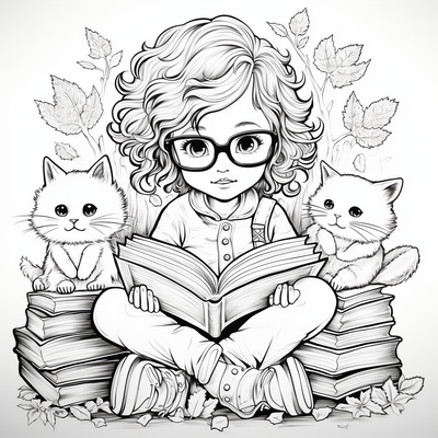 20 Free coloring page of book lovers bookstore coloring sheets for ...