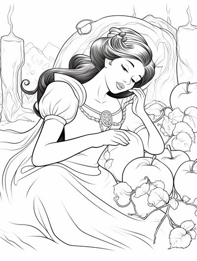 22 free coloring page of sleeping beauty and beds coloring sheets for ...