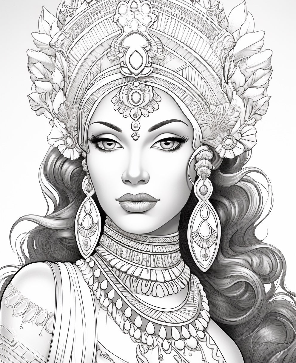 20 Free Coloring Page of Beautiful India for Adults and Kids – Bujo Art