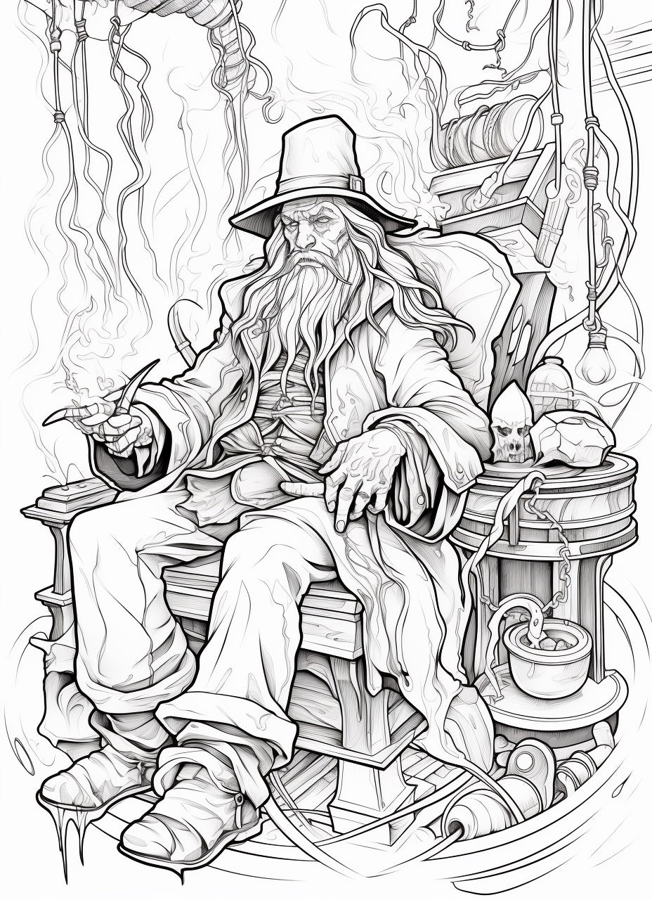 10 Free Coloring Page of Terry Pratchett’s Discworld for Adults and ...