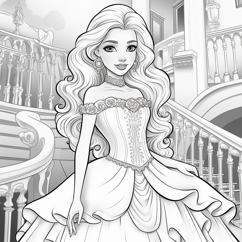 18 Free Coloring Page of Barbie Doll Lazy Days Living Love Printables ...