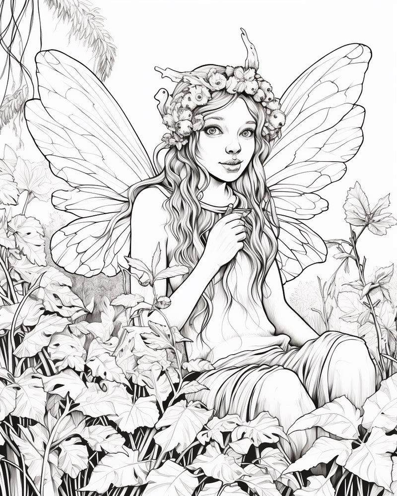 18 Free Coloring Page of Beautiful Forest Fairies Free Printables ...