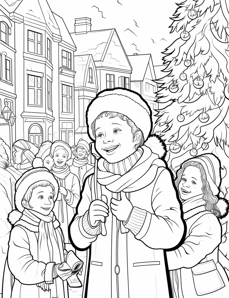 18 Free Download Colouring Page of Christmas – Bujo Art