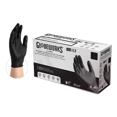 Gloveworks Ivory Latex Industrial Powder Free Disposable Gloves (Case of  1000)