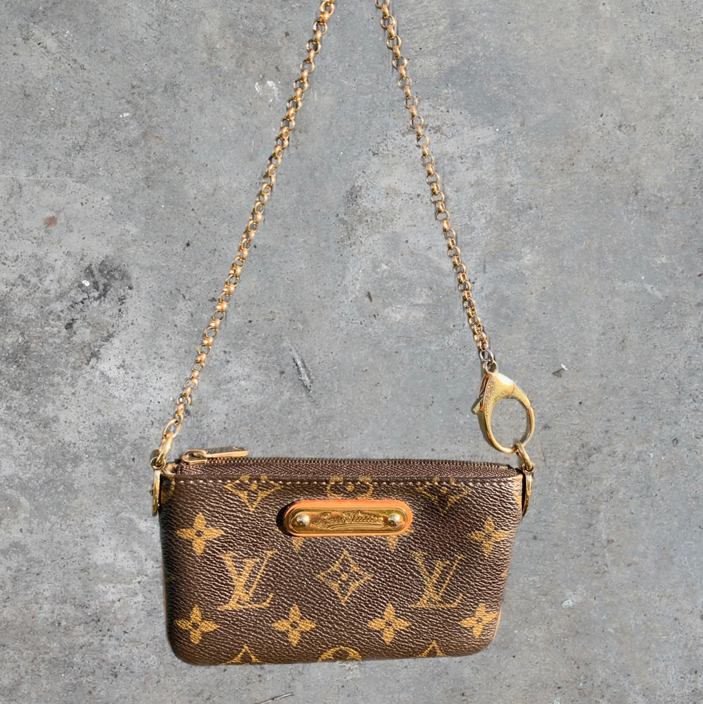 Louis Vuitton Cream Beige Vernis Lexington Pochette – Entourage