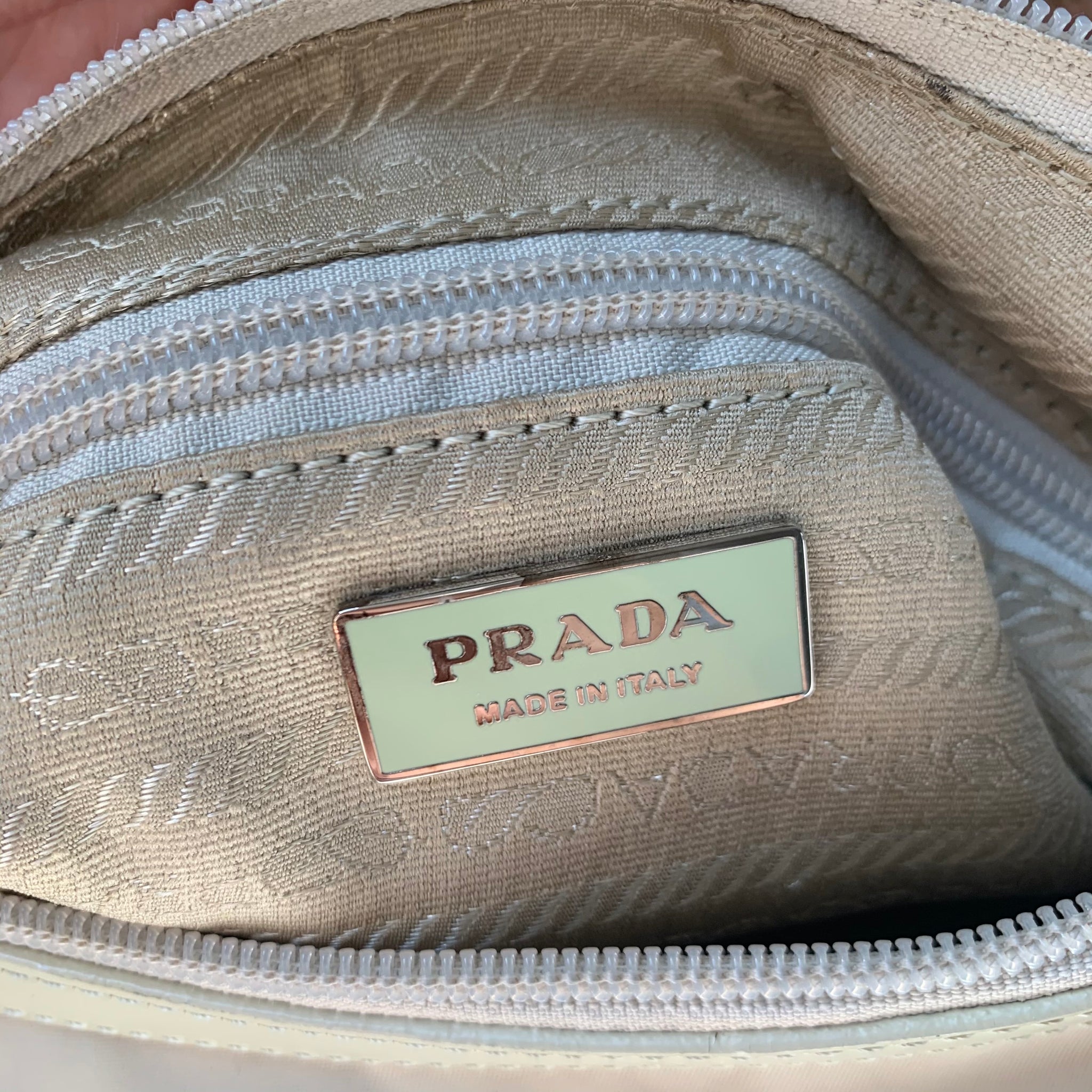 Prada Cream Nylon Hobo Bag – Entourage Vintage