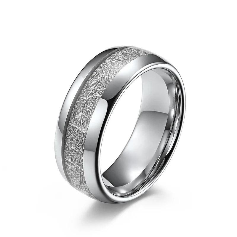 Image of New Fashion Inlaid Ice Silk Tungsten Carbide Rings For Men and  Women - Engagement Wedding Anniversary Jewellery