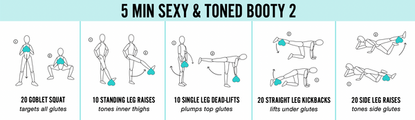 5 Min Glute Workout With Weights