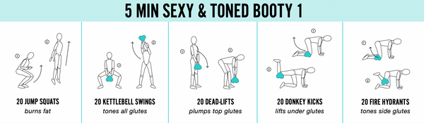 5 Min Glute Workout With Weights