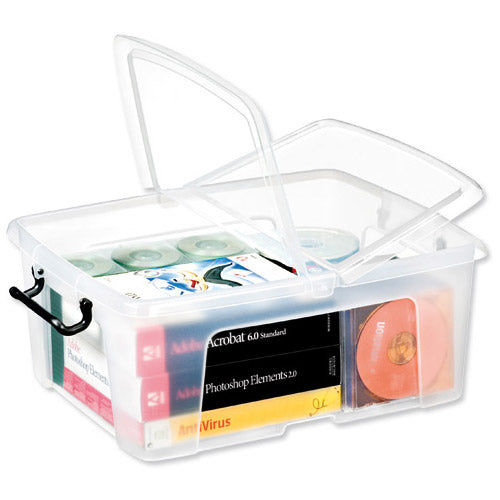 Smart Storemaster Premium Clear Plastic Storage Boxes Box & Lids