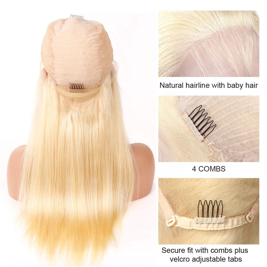 28- 30 Inch HD 613 Blonde Lace Front Wig