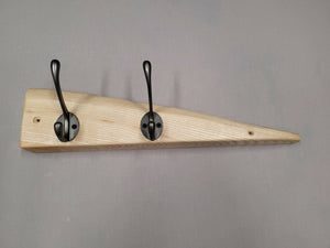 Rustic solid Ash coat rack 3 hook waney - 1013 – Art & Soul